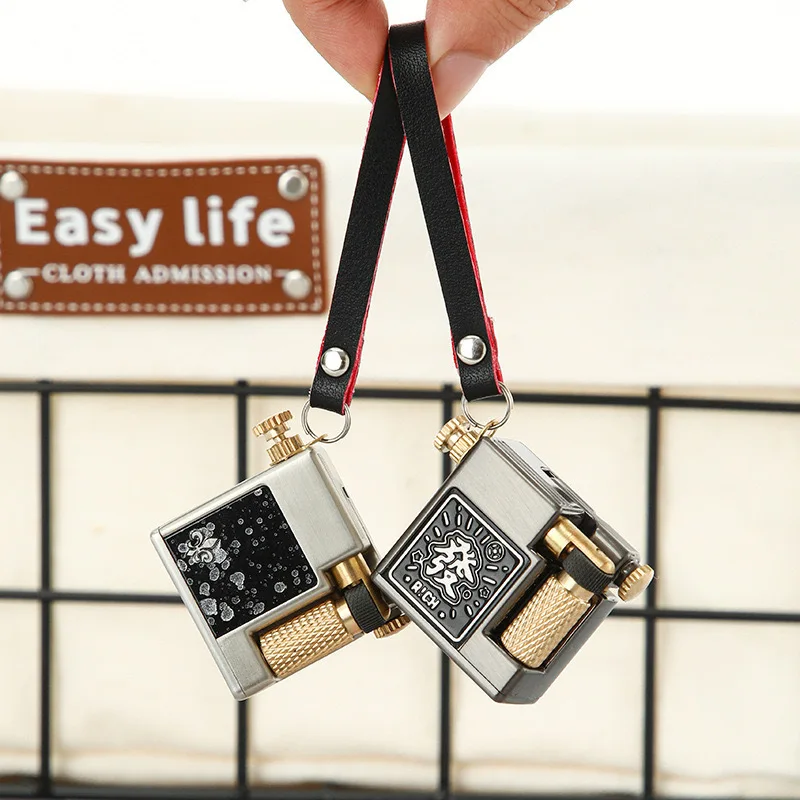 Vintage Collectible Lighters - 2027 Saf Bakır Kare Vintage Çakmak,