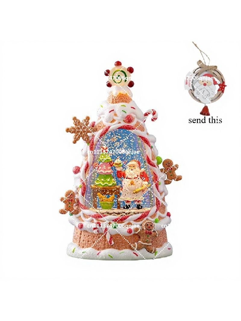Vintage Collectible Santa - Hareketli Noel Baba Figürlü ve LED