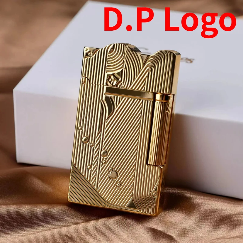 Vintage Collectible Lighters - Altın uyku Mermaid desen Vintage çakmak