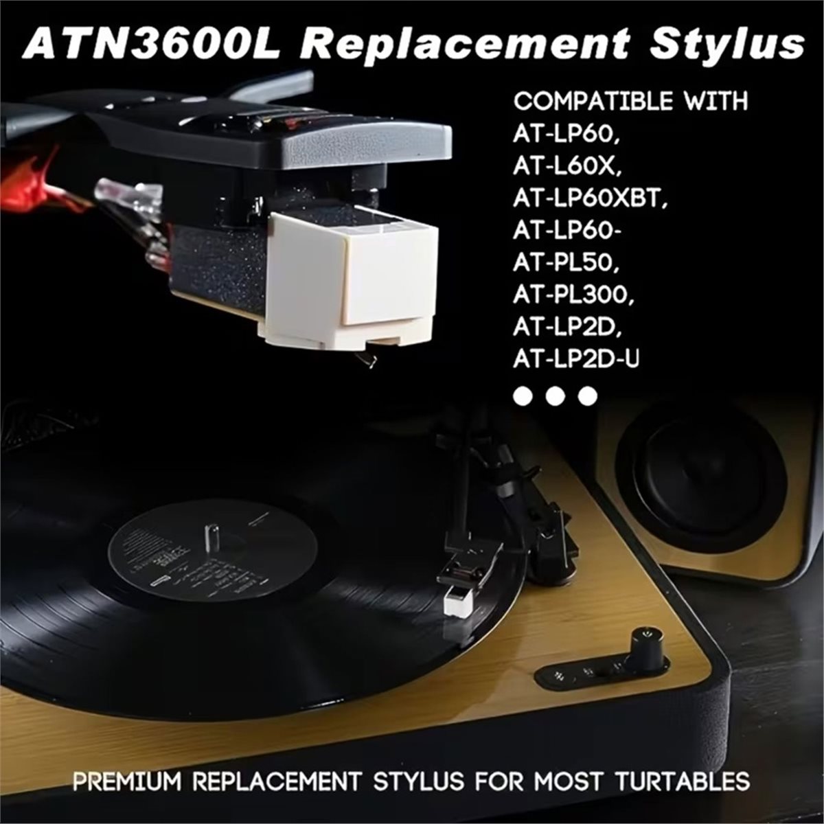 Record Player Needle - 2 adet ATN3600L kartuş yedek Stylus