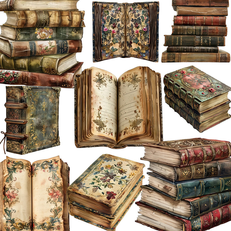20 adet/paket Vintage Kitaplar - Vintage Collectible Books incelemesi ve fiyatı