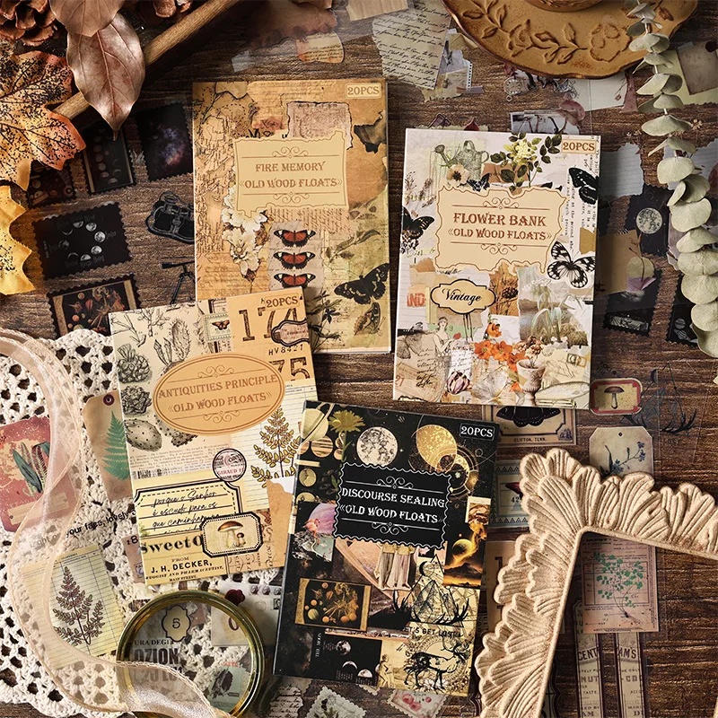 20 Yaprak Vintage Kesim Çıkart - Vintage Collectible Books incelemesi ve fiyatı
