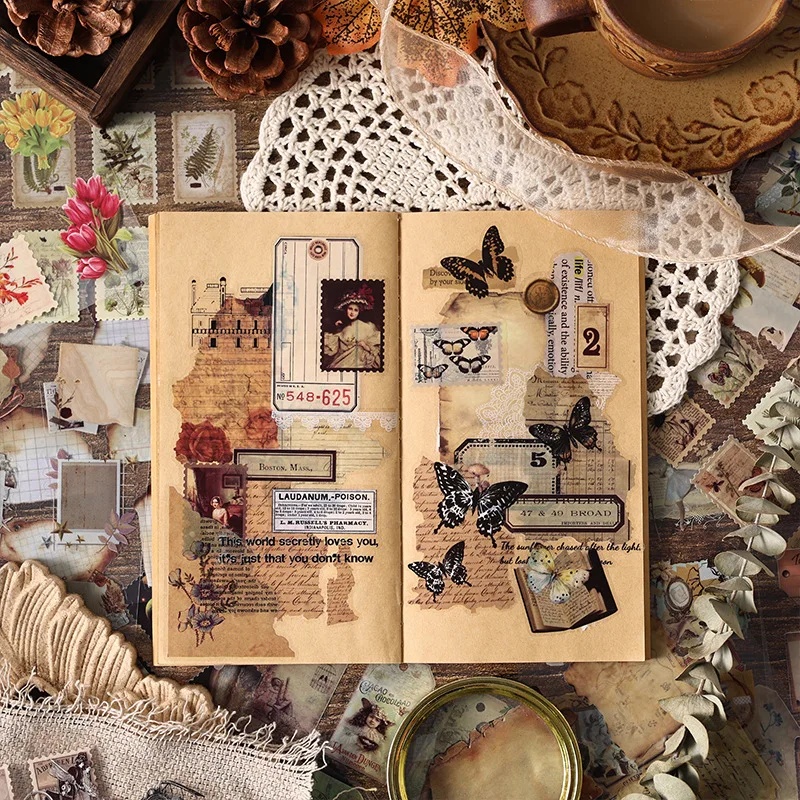 20 Yaprak Vintage Kesim Çıkart - Vintage Collectible Books incelemesi ve fiyatı