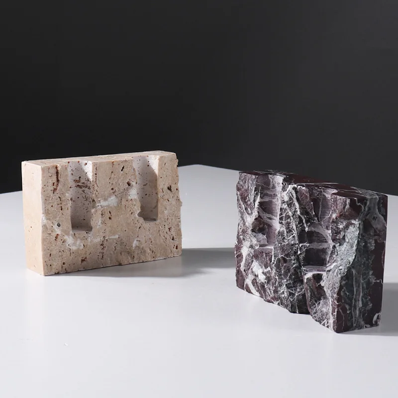 Doğal Mermer Taş Mumluk, Vinta - Vintage Collectible Marbles incelemesi ve fiyatı